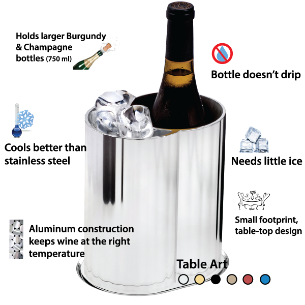 Fresco Aluminum Wine Cooler Chiller / Refroidisseur a vin Fresco